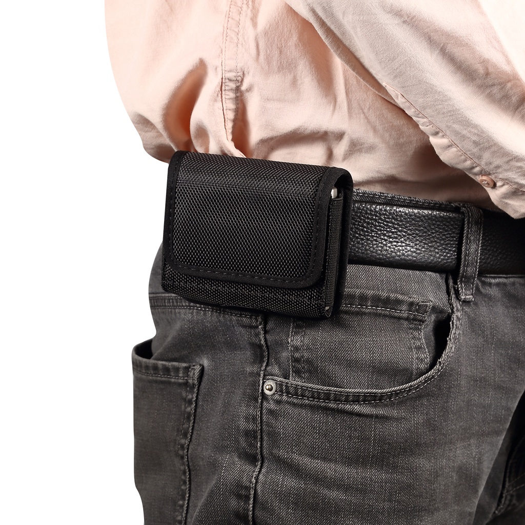 Oxford Cloth Pouch Waist Bag For Samsung Galaxy Z Flip 3 2 1 5G F7110 F7000 F7070 Case For Motorola Razr 5G Razr 2019 Ushining 3G Huawei P50 Pocket Belt Clip Cover