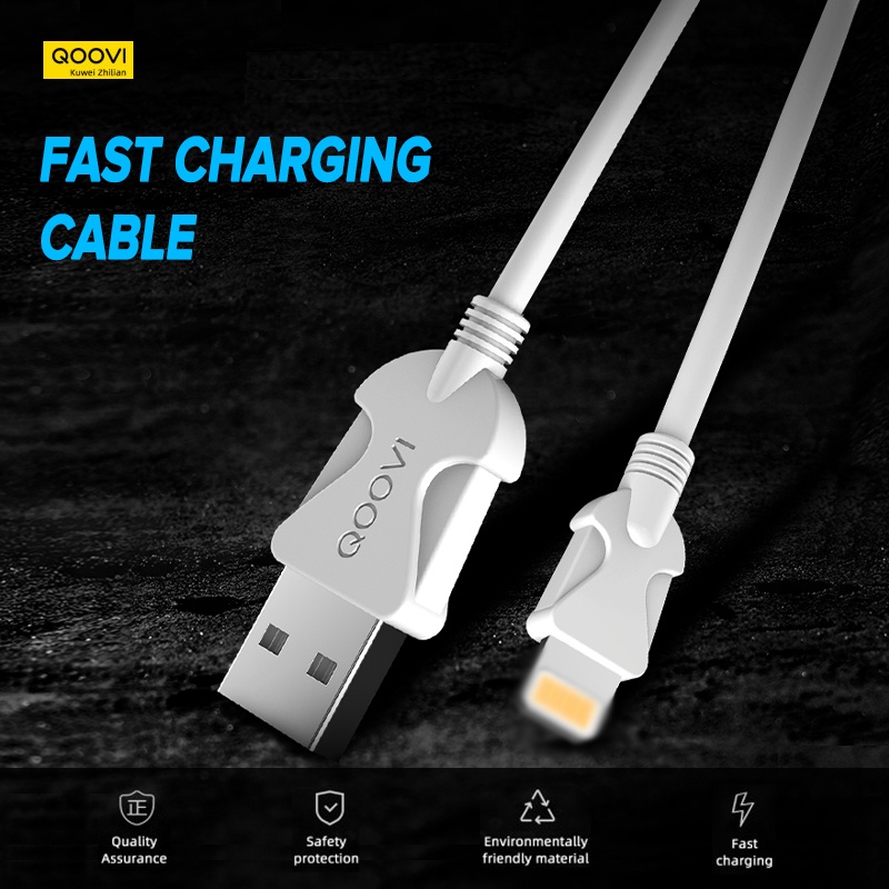 Dây cáp sạc nhanh QOOVI USB type-C 2A cho Huawei P40 Mate 30 Honor USB C Type-C