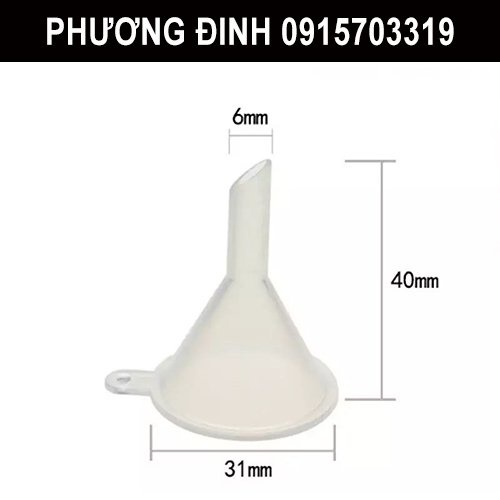 Phễu chiết mỹ phẩm - Phễu chiết nước hoa - Phễu chiết tinh dầu - Dụng cụ làm son