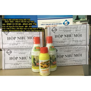 Bộ sản phẩm diệt mối tận gốc (4 hộp nhử mối + 2 lọ thuốc lây nhiễm PMC 90 thuốc phun phòng mối Lenfos 50EC 100ml)