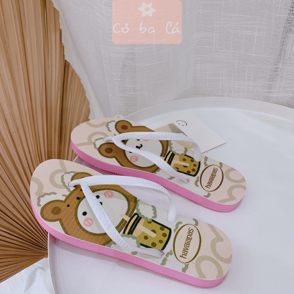 DÉP LÊ COBALA SHOES - DÉP XỐP HOẠT HÌNH - DÉP NỮ XỎ NGÓN  ĐẾ BỆT - DÉP ĐI MƯA - DÉP TRONG NHÀ - D21053300