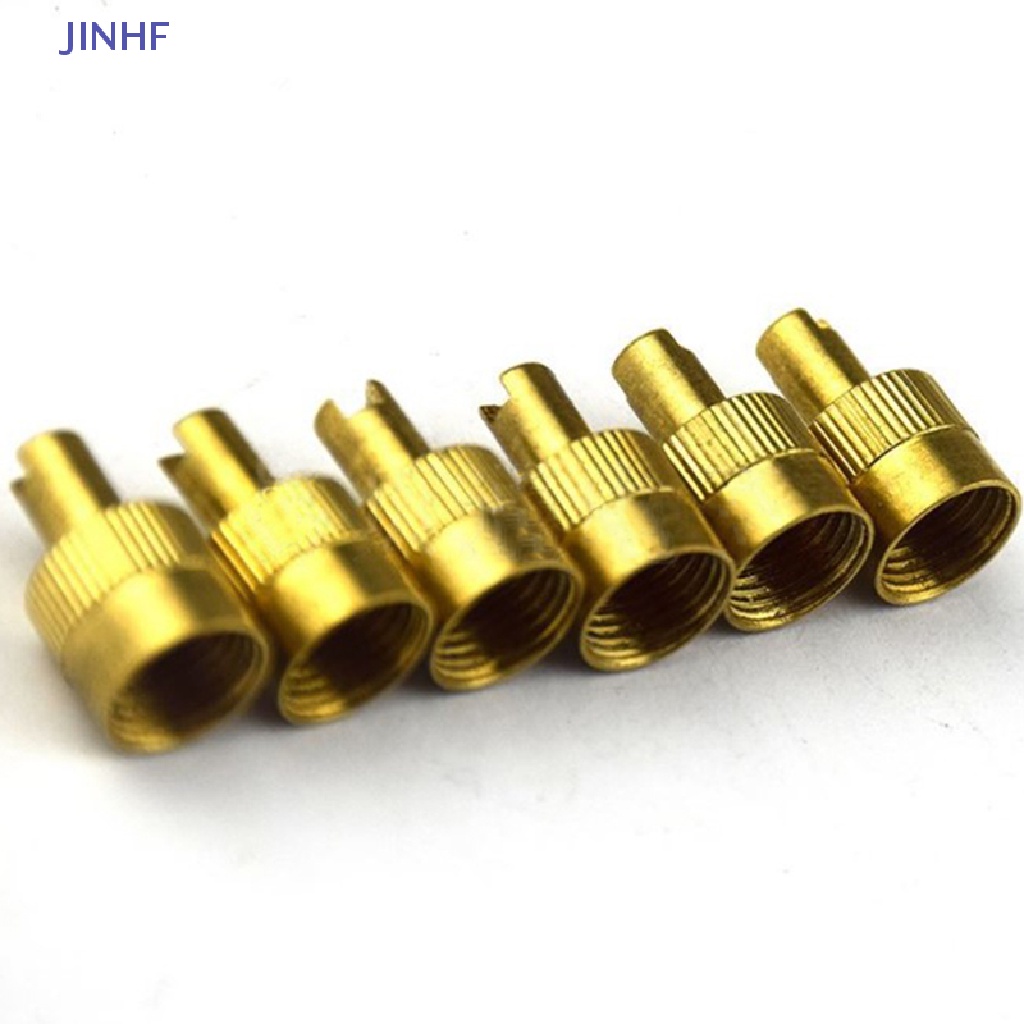 Nắp Van Bánh Xe Hơi / Xe Máy Bằng Đồng JINHF