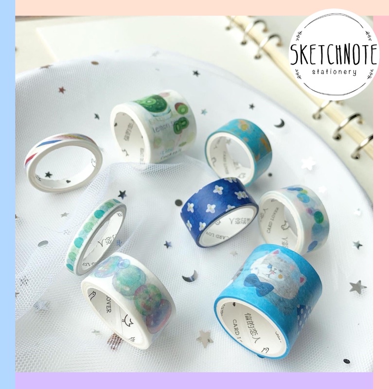 Set 8 cuộn washi cute WS002