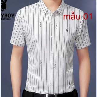 ÁO SƠ MI NAM KẺ SỌC NGẮN TAY