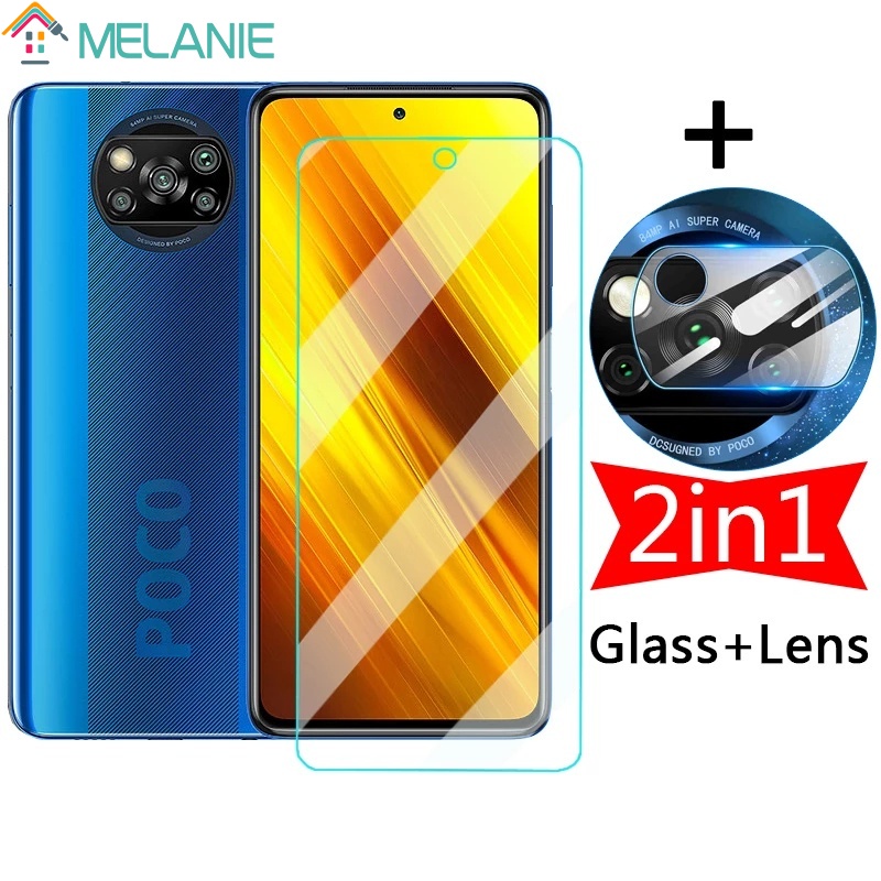 XIAOMI Kính CườNg LựC BảO Vệ MàN HìNh TrướC Và ĐiệN ThoạI 2 Trong 1 Cho Poco X3 NFC