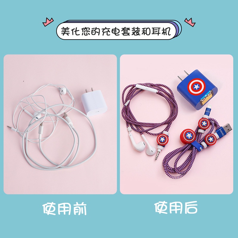 Vỏ bảo vệ cáp sạc nhanh họa tiết Stitch thích hợp cho iphone 11pro 18W