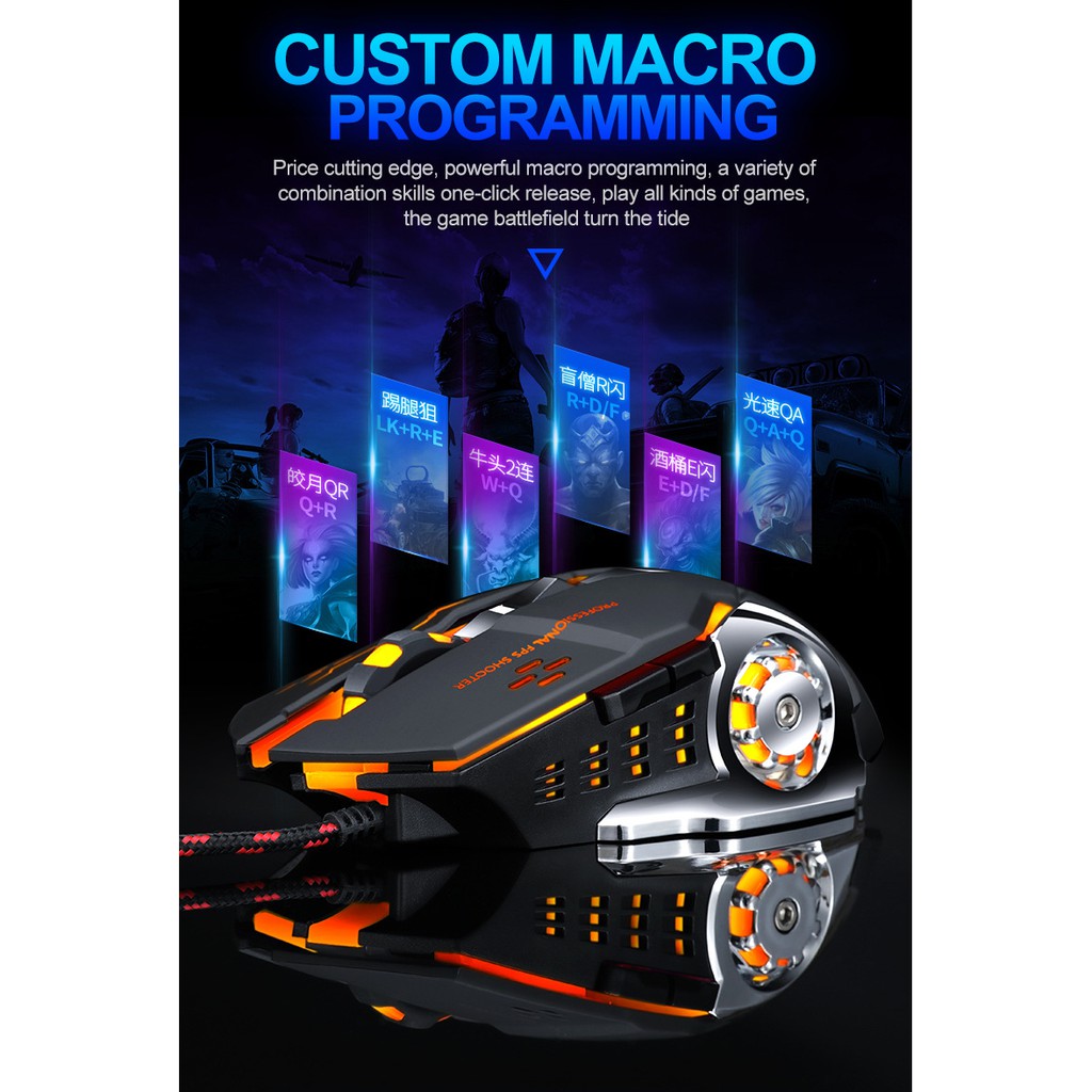 Chuột Gaming Chuyên Nghiệp LED Thiết Kế Độc Lạ | BigBuy360 - bigbuy360.vn