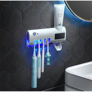 Máy Nhả Kem Đánh Răng Tiệt Trùng Vi Khuẩn Thông Minh UV Thông Minh - Máy tiệt trùng bàn chải đánh răng UV