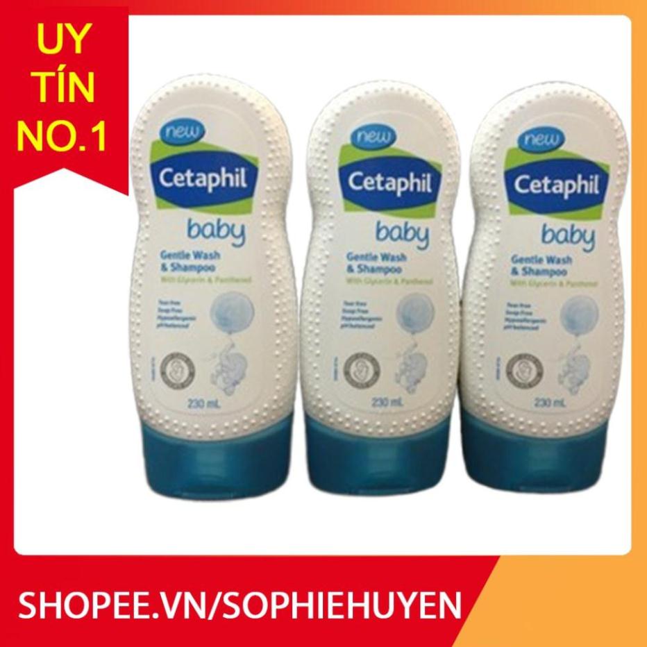 Sữa Tắm Kiêm Dầu Gội Trẻ Em Cetaphil 230ml chip chemist