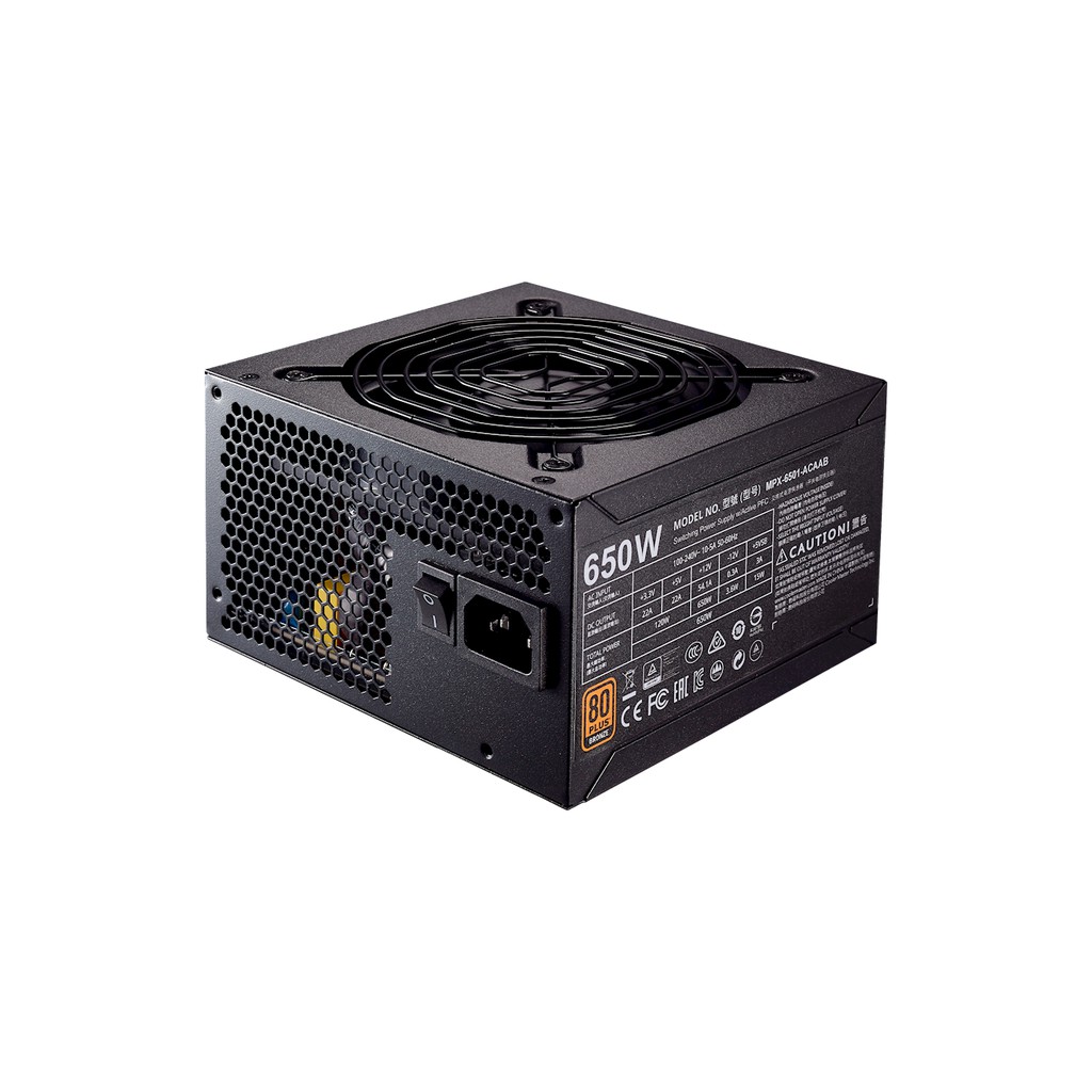 Nguồn Cooler Master MWE BRONZE 650 | 650W | 80 Plus Bronze ( Mới, Chính Hãng, Bảo Hành 36 Tháng )