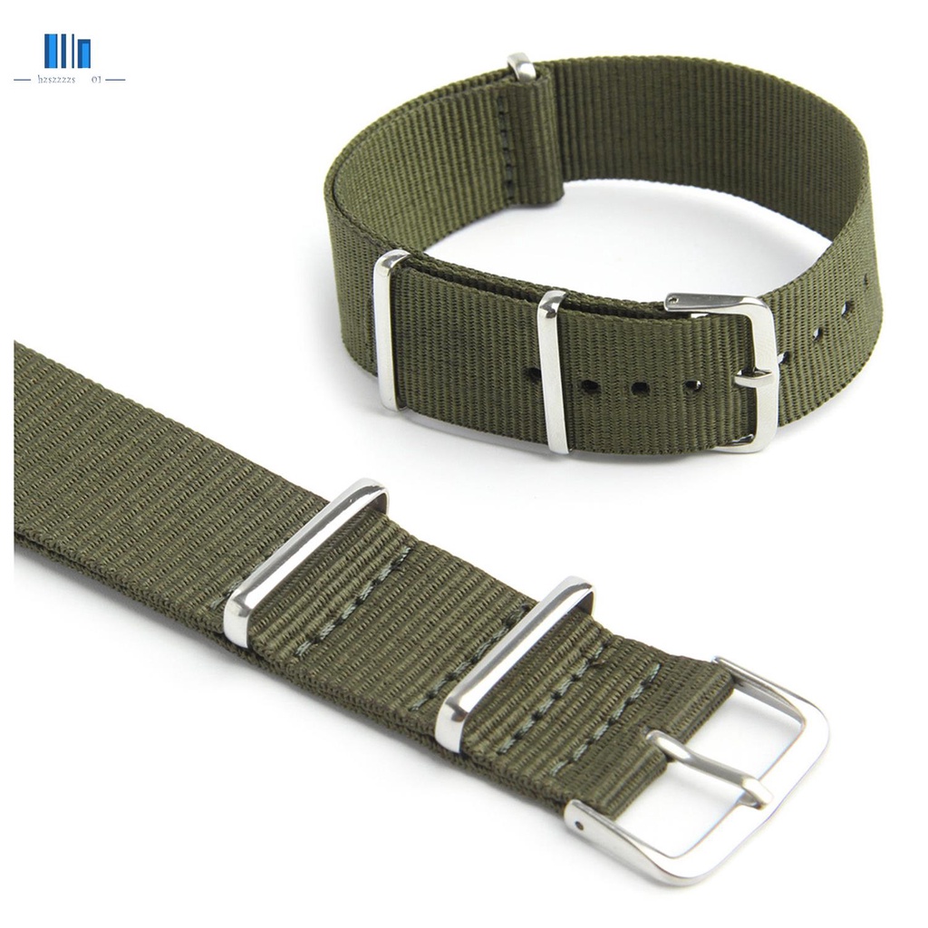 Dây Đồng Hồ Quân Đội G10 Vải Canvas Nylon Màu Xanh Quân Đội Cho Nam