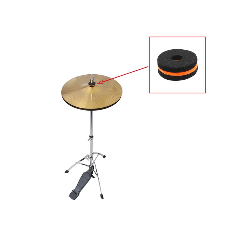 YOUN*10pcs New Cymbal Drum Accessory Set Cymbal Felt Washers Drum