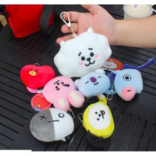 Móc khoá bt21 gấu bông cao cấp (hình thật)