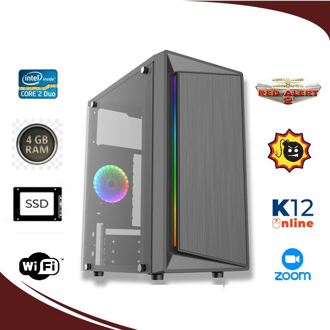 Thùng CPU CORE2  chạy SSD,văn phòng game nhẹ