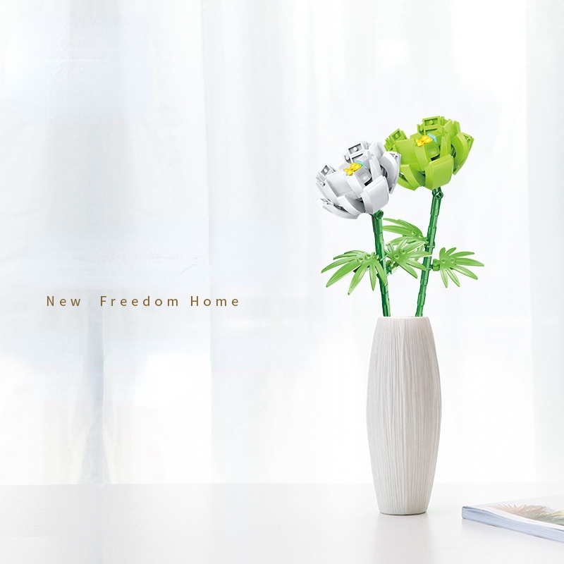 Đồ chơi lắp ghép SEA SUN TOYS mô hình hoa hướng dương mini DIY