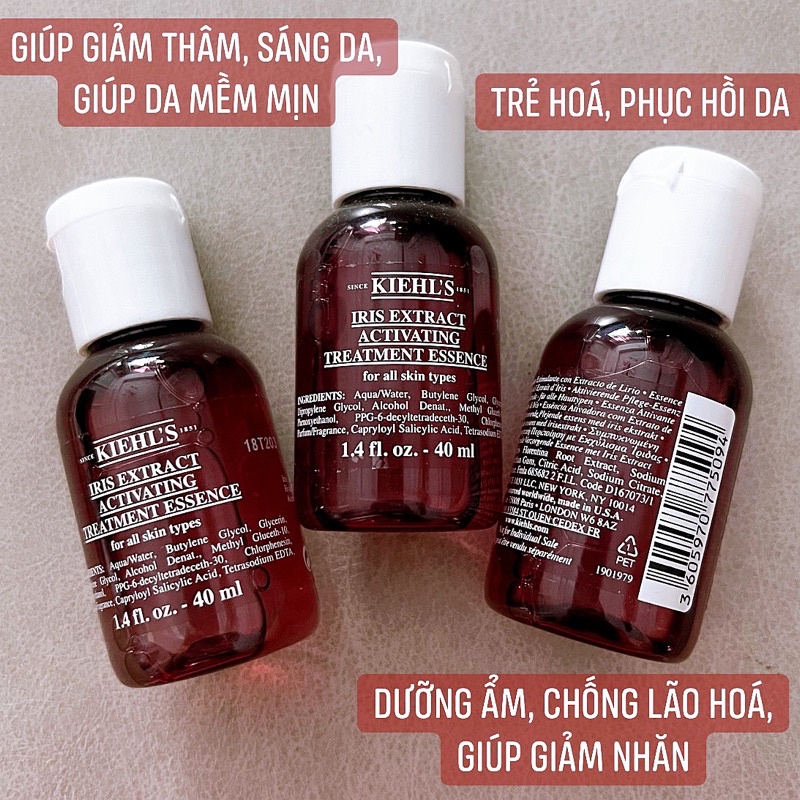 Nước Thần Trẻ Hoá Da KIEHL'S Iris Extract Activating Treatment Essence 40ml