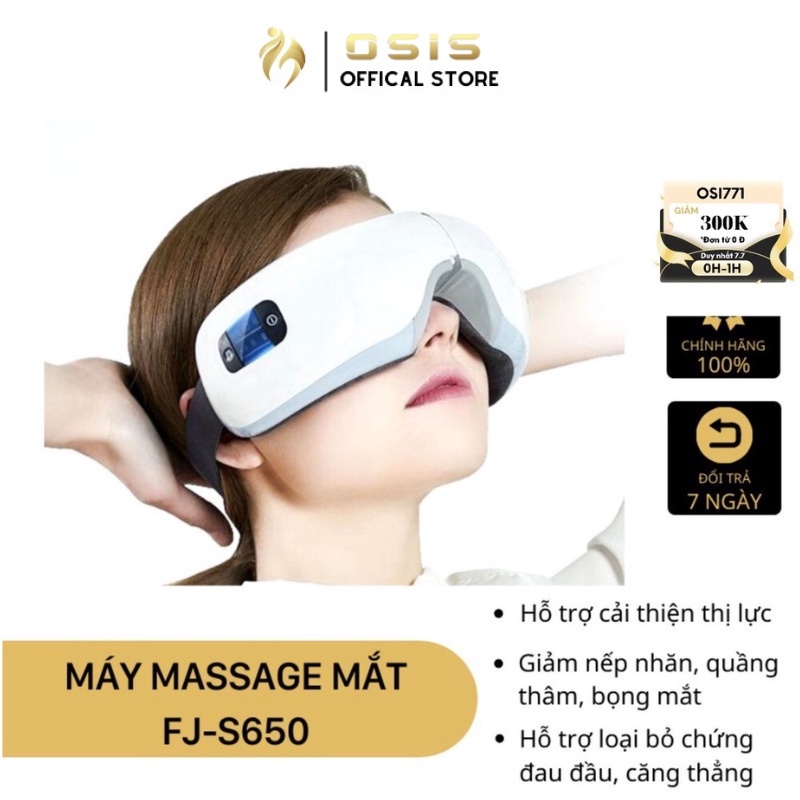 Máy Massage Mắt Fuji-giảm 350k Mã Fuji35 Giúp Thư Giãn Mắt,hỗ Trợ Tan Quầng Thâm Mắt,cải Thiện Thị Lực Cho Người Cận Thị