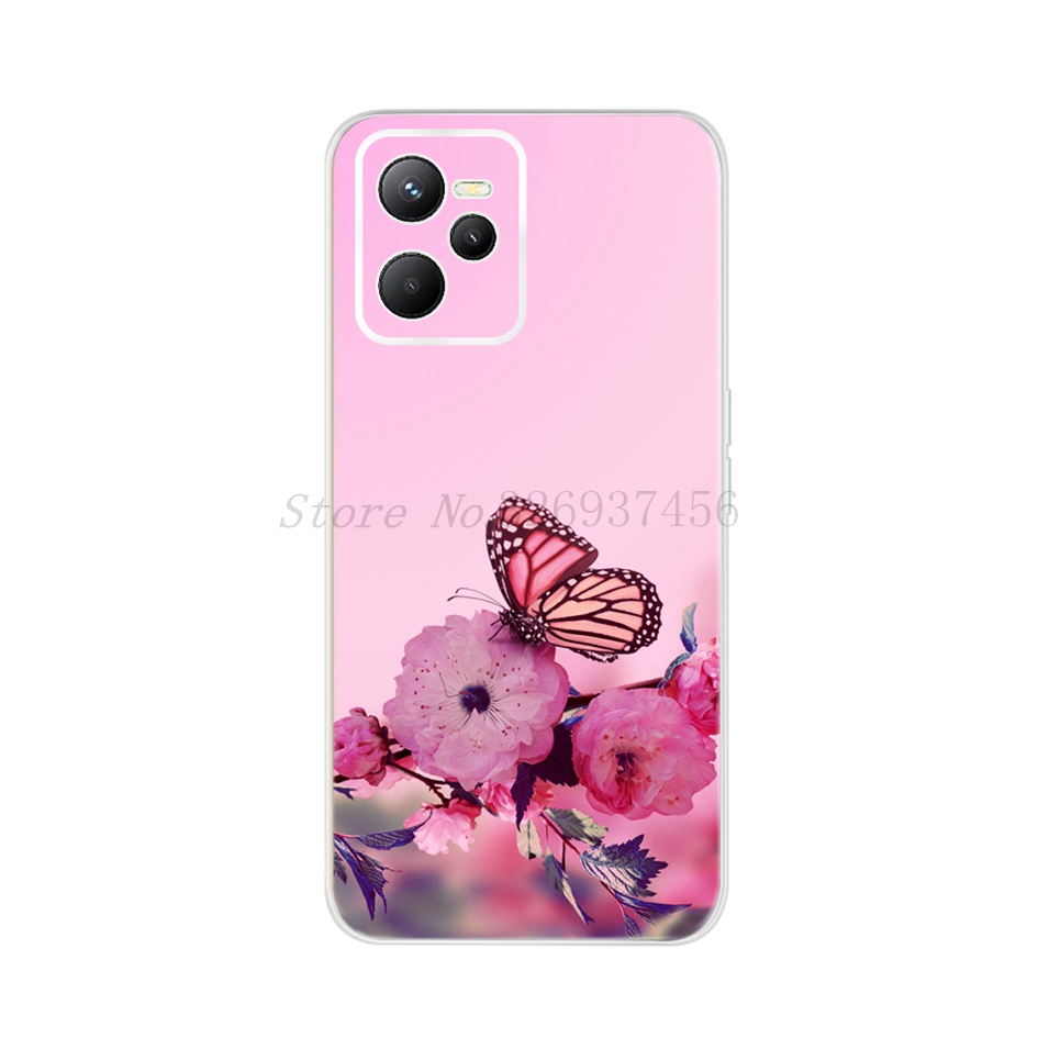 Ốp Điện Thoại Silicon Họa Tiết Bông Hoa Thời Trang Cho Oppo Realme C25 C25S C25Y C35 RealmeC25 RealmeC35