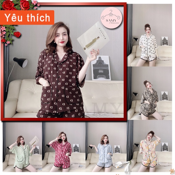 Đồ bộ nữ thiết kế Pijama đùi chất liệu lụa mango cánh dơi cao cấp freesize đẹp giá rẻ | BigBuy360 - bigbuy360.vn