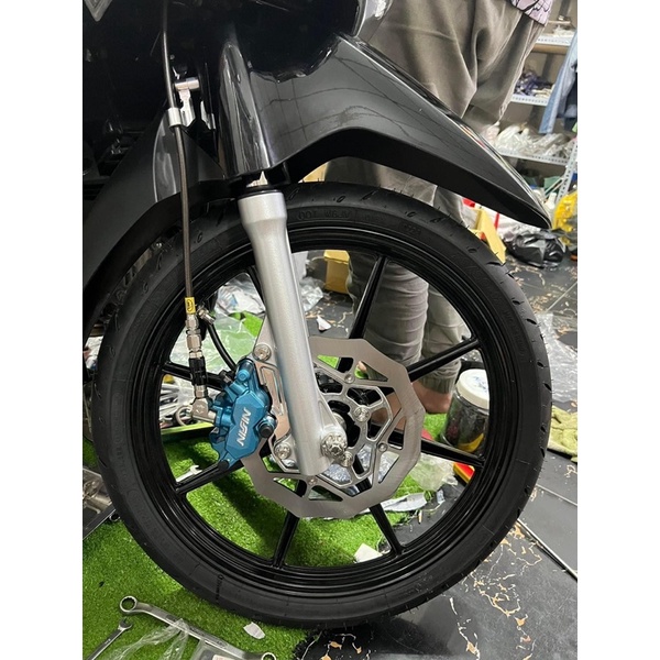 Bát nhôm giữ dây dầu gắn mọi xe