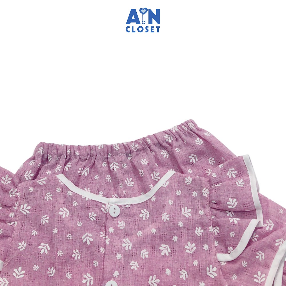 Bộ quần áo ngắn bé gái họa tiết Tim trắng nhí tim cotton boi AICDBGA3GKEF AIN Closet