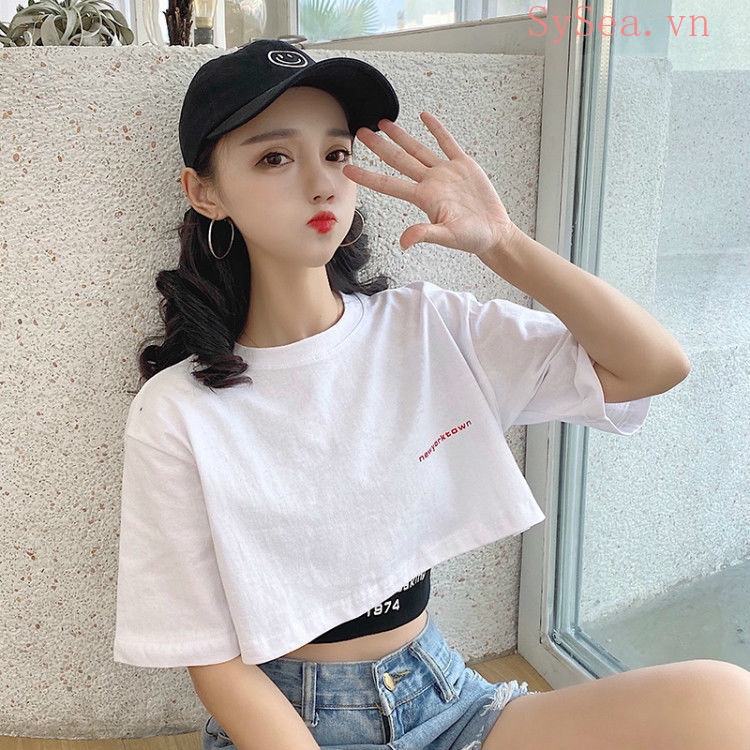 Set áo thun kèm áo ba lỗ thời trang cá tính cho nữ (có bán lẻ)