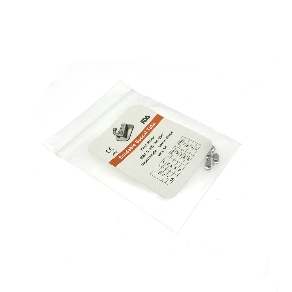 Set khoá mắc cài niềng răng chỉnh nha Roth/MBT/Edgewise 0.022 cho lần niềng thứ 1/2
