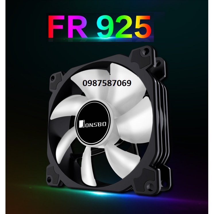 Quạt tản nhiệt Jonsbo FR-925 RGB 92mm Chân Điều Khiển RGB 4 Pin Và Chân Điều Khiển Quạt 4 Pin