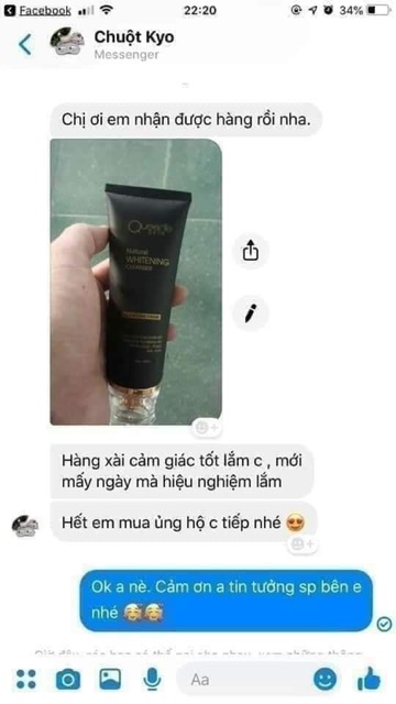 SỮA RỬA MẶT MẦM GẠO QUEENIE SKIN