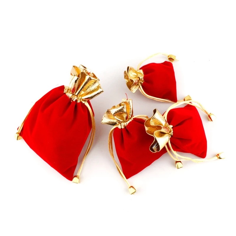 Túi đựng đồ trang sức vải nhung thiết kế tinh tế thời trang