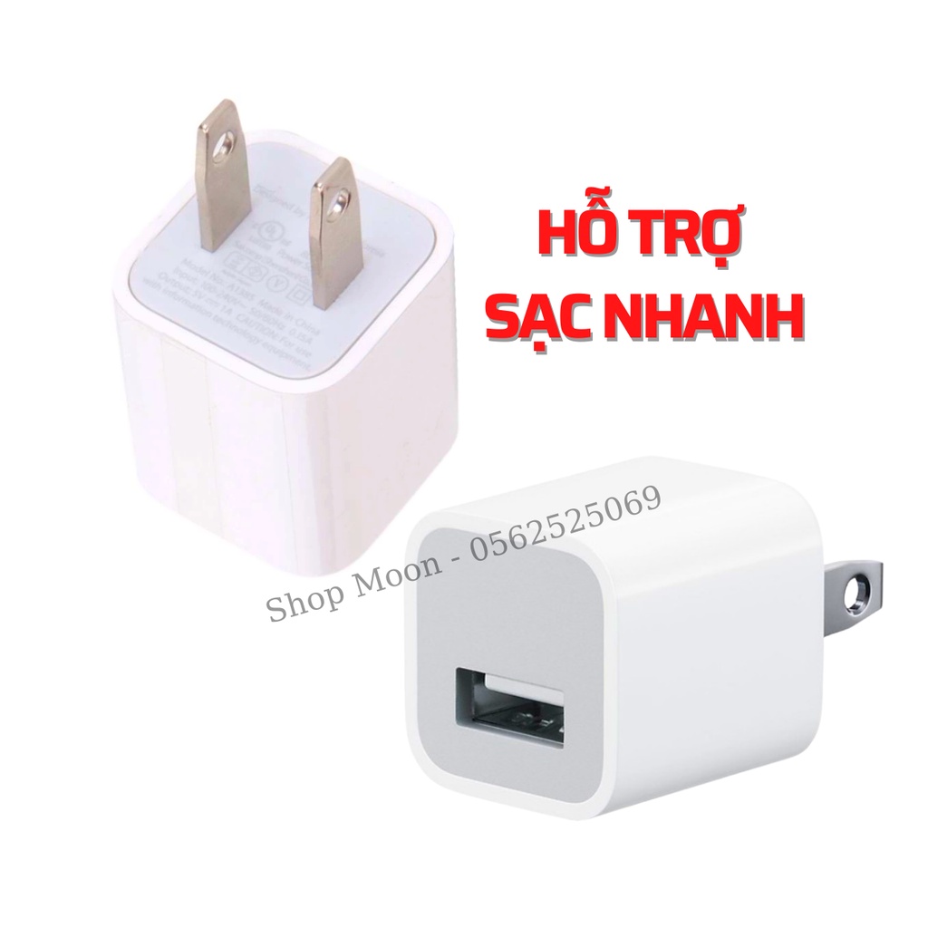 Củ sạc vuông A21 dành cho iPhone - Cốc sạc ổn định nguồn điện, tuổi thọ cao