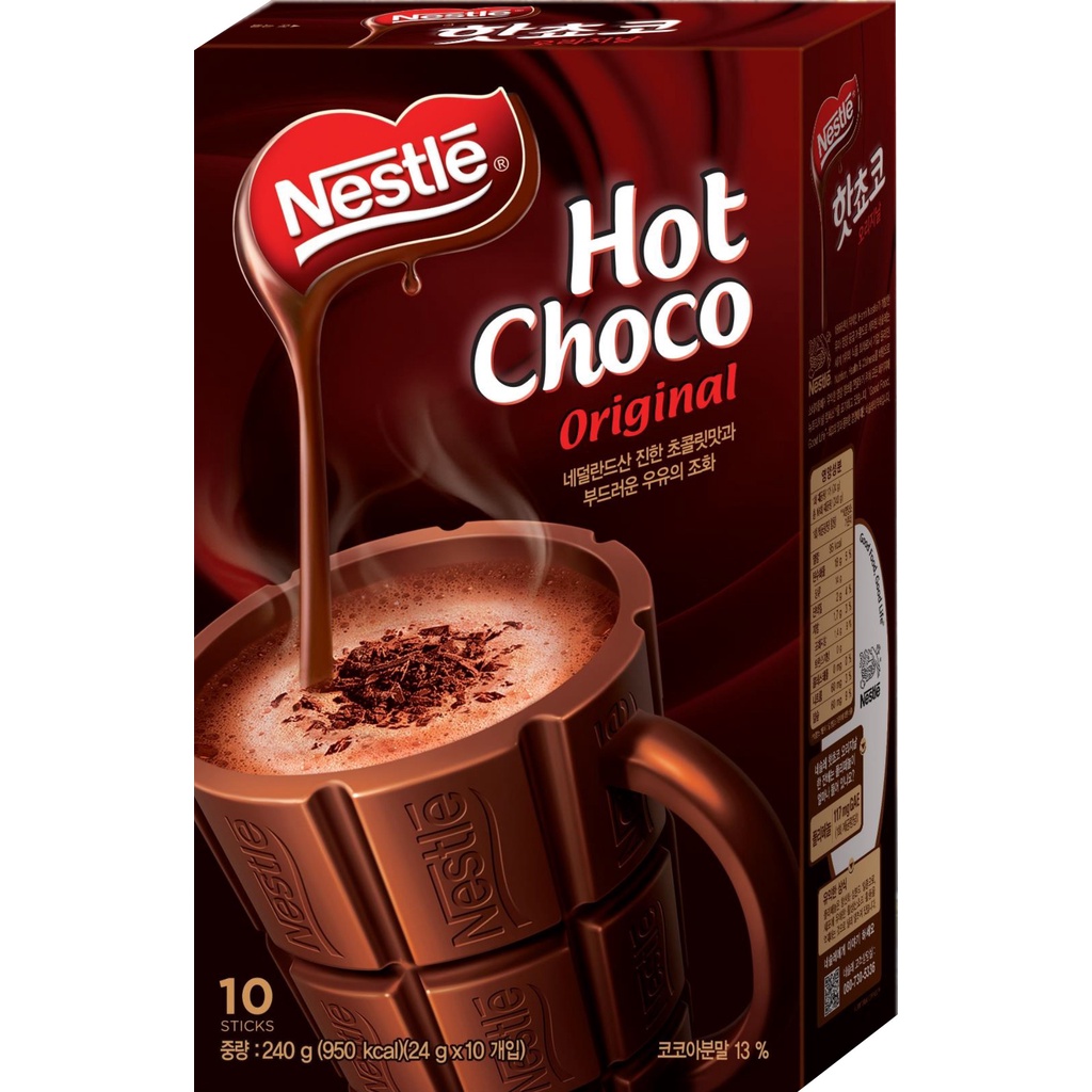 Bột cacao Nestle hot choco 12 hộp giấy