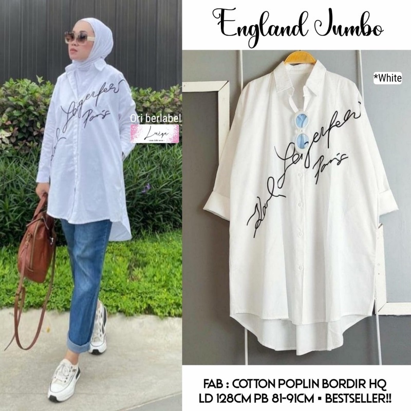 1 Áo Sơ Mi Dài Nữ Dài Tay Kích Thước Lớn Cotton Hàng Nhập Khẩu Cao Cấp. Áo Dài Trơn. Anh jumbo Ban Đầu Của laiqa