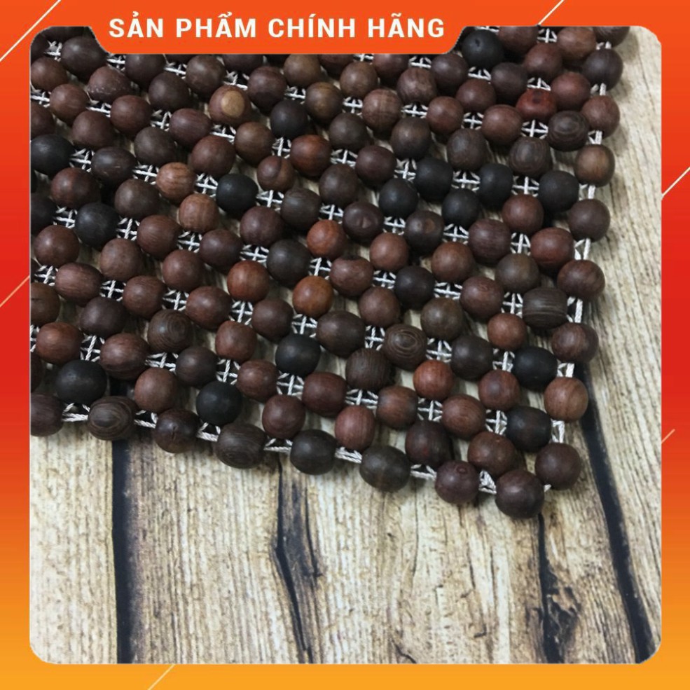 Lót ghế ô tô, văn phòng gỗ trắc 💢FREESHIP💢 đệm lót ghế vuông hạt gỗ trắc cao cấp