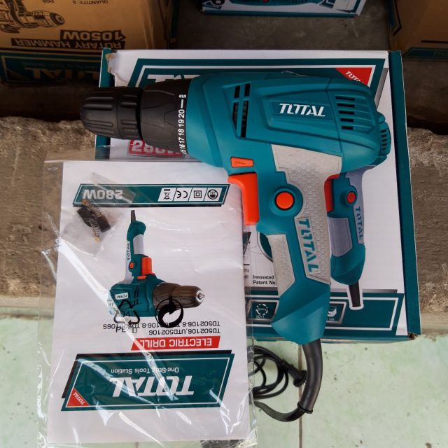 MÁY KHOAN HOẶC BẮN VÍT 280W TOTAL (MODEL:TD502106)