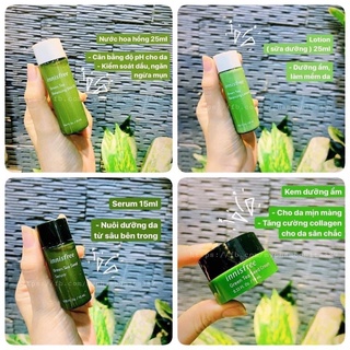 Set kit innisfree trà xanh 4 món