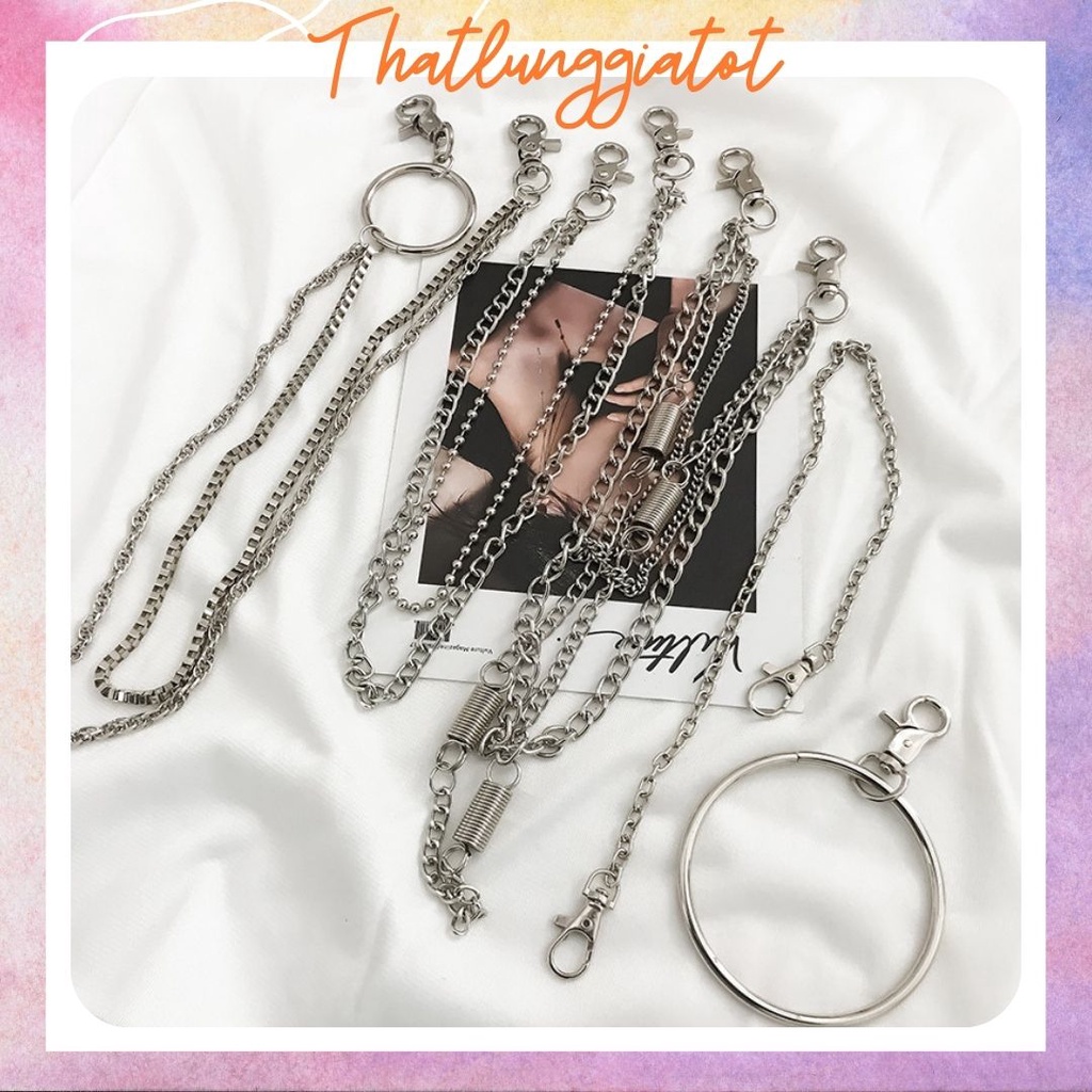 Dây chain xích móc quần rời phụ kiện thời trang phong cách Hàn Quốc PK001 - Thắt Lưng Giá Tốt