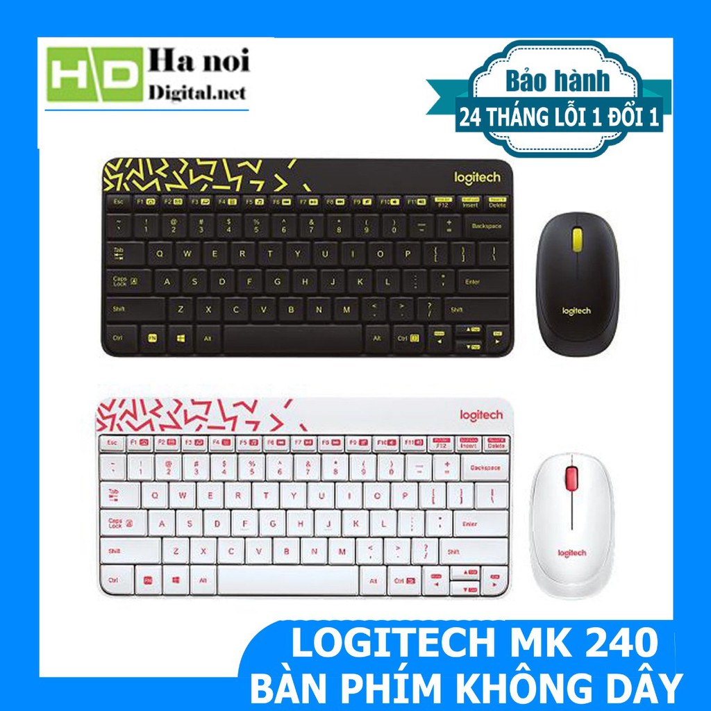 Bộ Chuột Và Bàn Phím Không Dây Logitech MK240 Nano | BigBuy360 - bigbuy360.vn