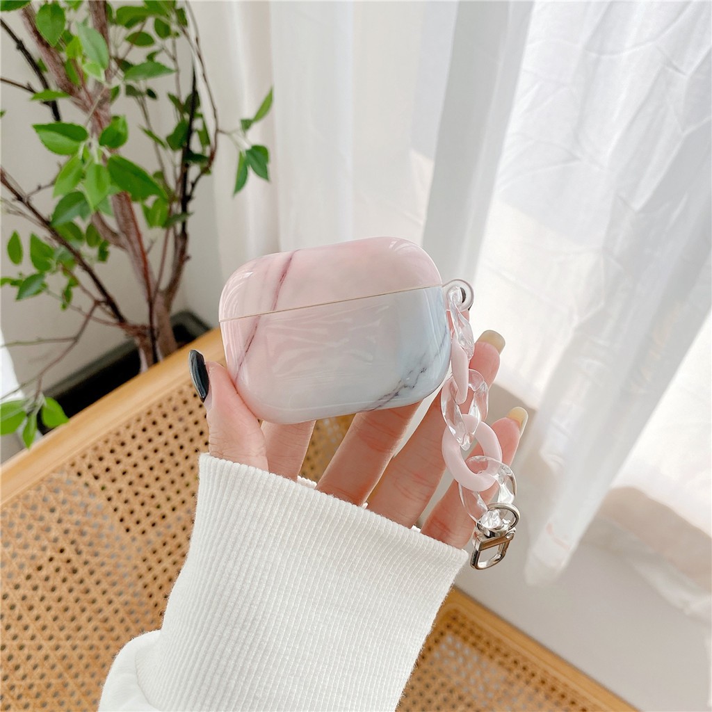Vỏ đựng hộp sạc tai nghe họa tiết vân đá cho iPhone AirPods Pro AirPods 1/2 | BigBuy360 - bigbuy360.vn