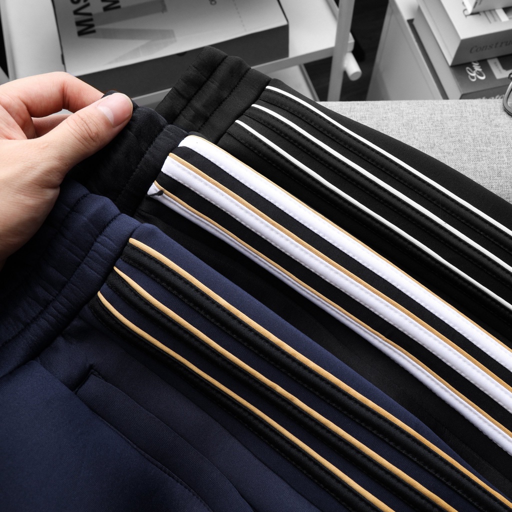 Quần dài thể thao chất liệu Pc gen xuất dư dày dặn, mịn đẹp, form slim fit cực đẹp 9457