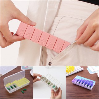 Hộp đựng phân chia thuốc hàng tuần 7 ngày 14 ô đựng