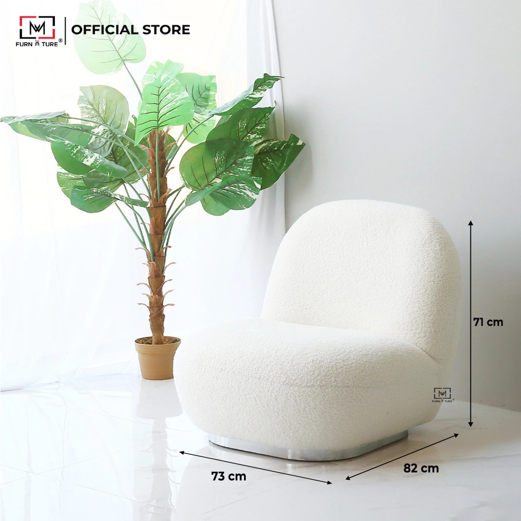 Sofa mini thư giản Cloudy mềm mịn thương hiệu MW FURNITURE