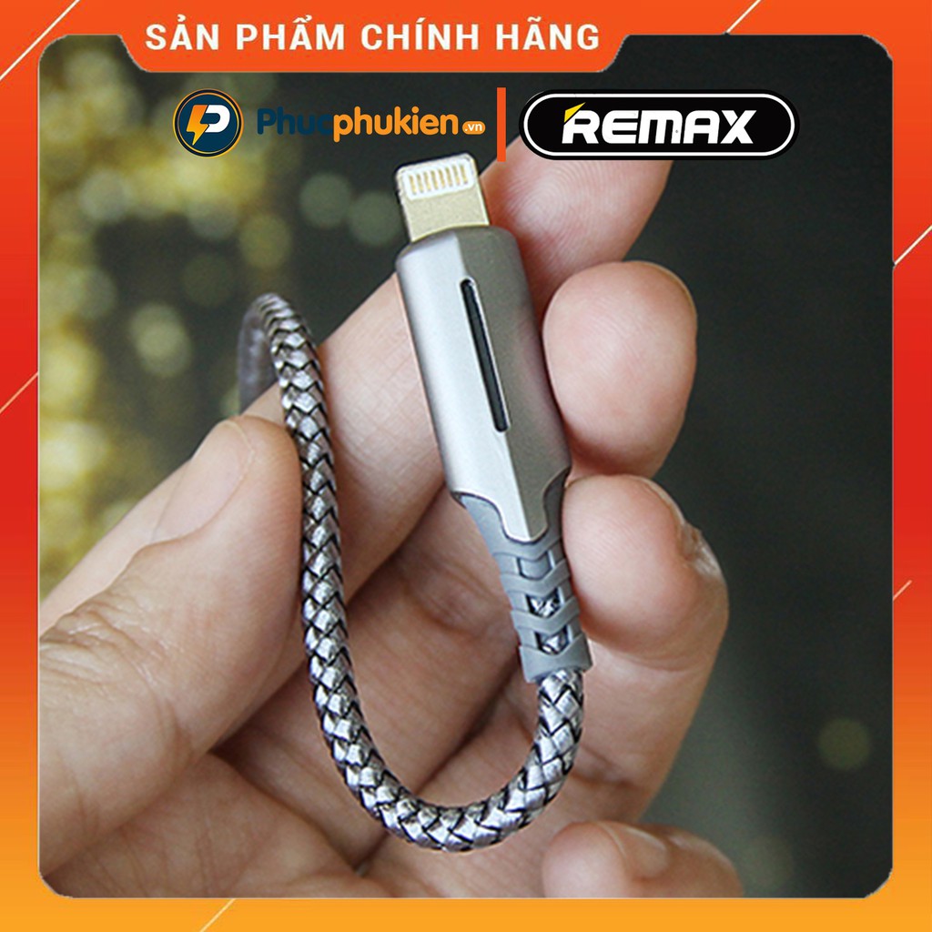 Dây sạc iPhone tự ngắt chính hãng Remax 123i - Cáp Lightning iPhone 5 - SE - 6 - 7 - 8 - X - Xs - Xs max - Phúc Phụ Kiện