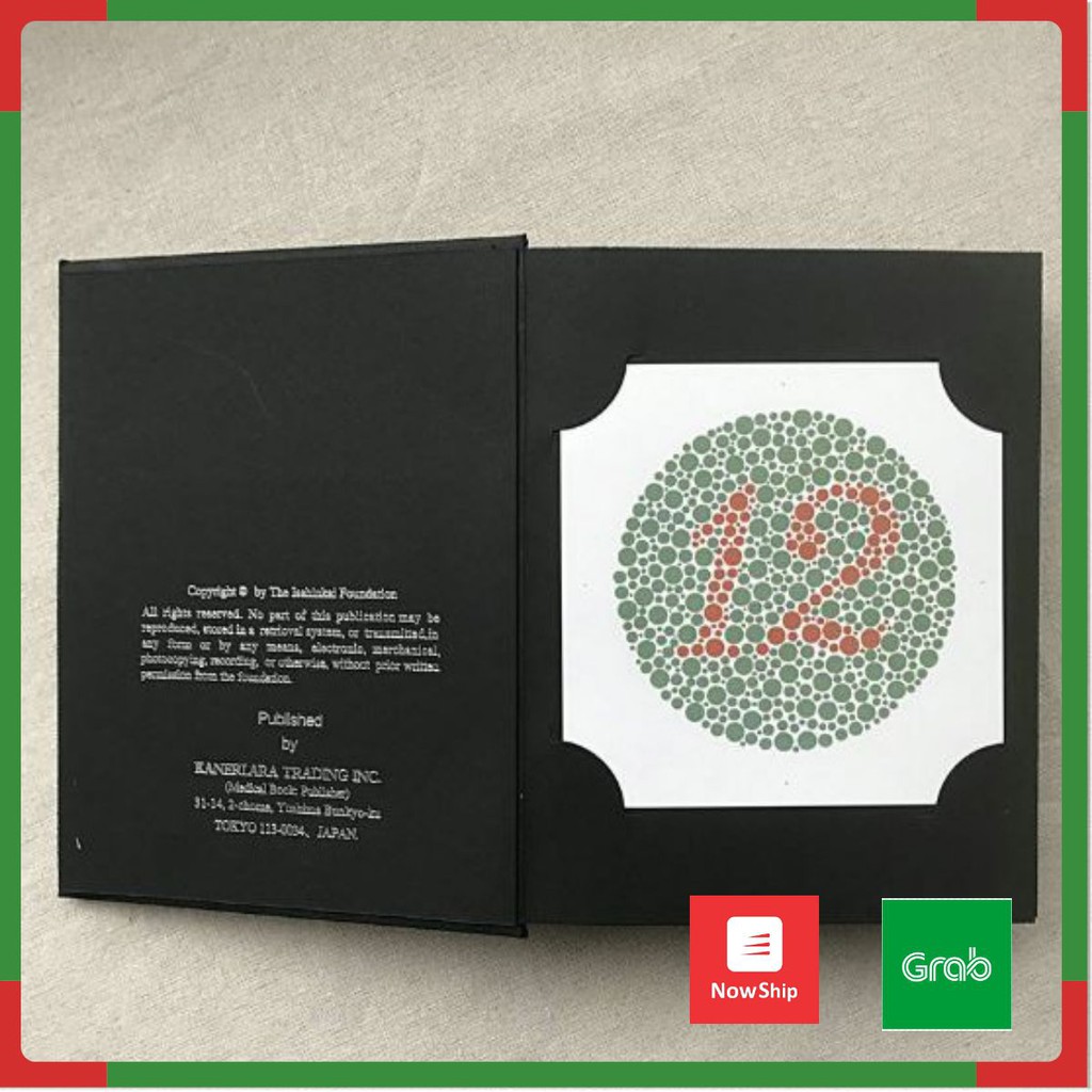 Bảng Đo Kiểm Tra Mù Màu [Kiểm Tra Sắc Giác] - ISHIHARA 38 Tấm [Siêu rẻ]