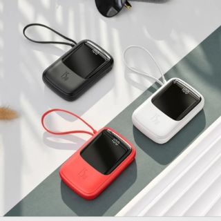 Pin sạc dự phòng kèm cáp Iphone có màn hình Qpow 10.000 mAh Baseus chính hãng