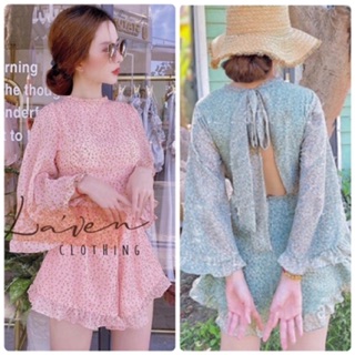 JUMPSUIT TAY LOE HỞ LƯNG (KÈM HÌNH THẬT)