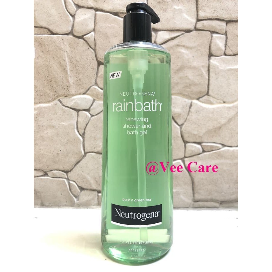 Sữa Tắm Neutrogena Rainbath Renewing Shower and Bath Gel Pear & Green Tea . 473ml