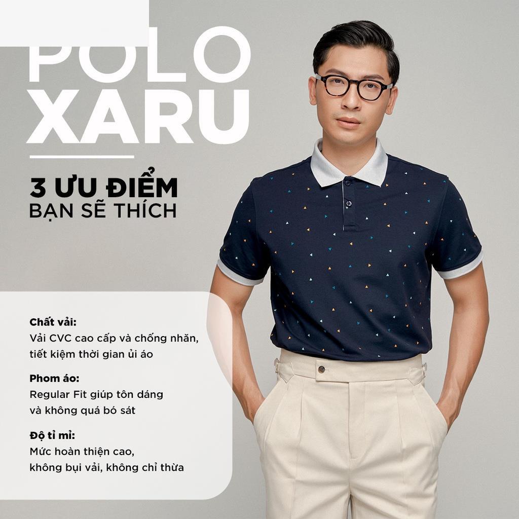 Áo thun Polo nam cổ bẻ XARU in họa tiết vải Cotton cá sấu,xuất xịn chuẩn form ,thanh lịch - HAPPYHOW