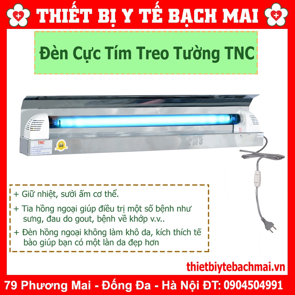 Đèn Cực Tím Treo Tường Có Điều Khiển Chế Độ | TNC Cao Cấp