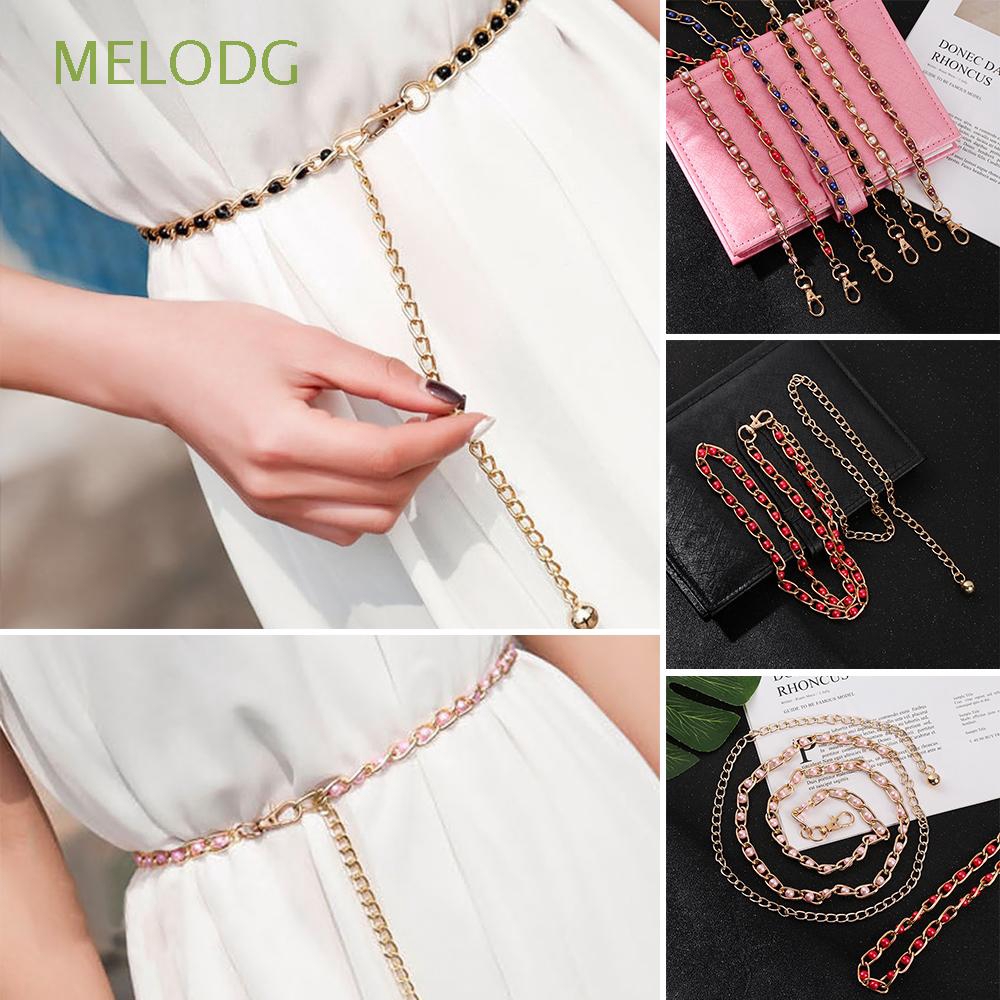 Dây xích mạ vàng quấn thắt lưng phong cách sành điệu hợp thời trang cho nữ